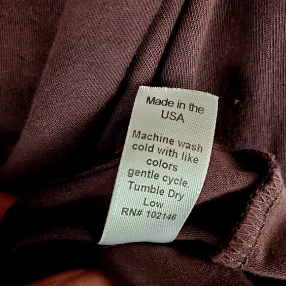 Michael Stars Midi Dress L Burgundy Foil Trim Racerback Ruched Beachy Vaca NWT - Picture 9 of 12